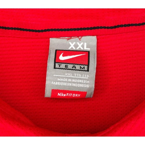 North Carolina State University Wolfpack NCSU Nike Team Fit DRY XXL Red Shirt - Picture 4 of 4